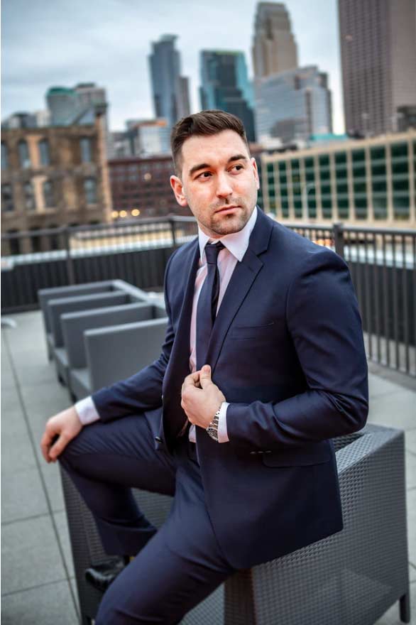 Professional man sitting